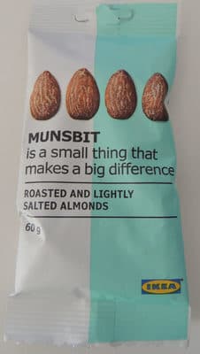 Amandes grillées pauvres en sel