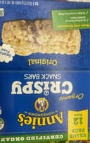 Annie’s organic crispy snack bars