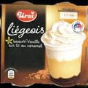 Liégeois saveur vanille sur lit de caramel