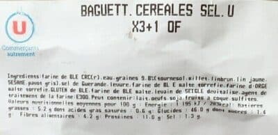 Baguette cereales U