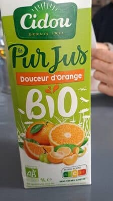 Pur jus douceur d'orange bio