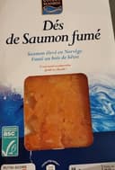 Dés de saumon fumé