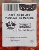 Ailes de poulet marinées au paprika