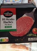 10 steaks hachés pur boeuf 20% MG