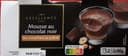 Mousse au chocolat noir sur croustillant aux praliné