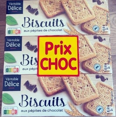 Biscuits pépites chocolat