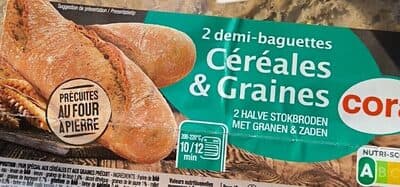 2 Demi-baguette Céréales & Graines