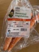 Seasonal vegetables baby carrots