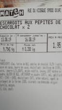 Escargots aux Pépites de chocolat