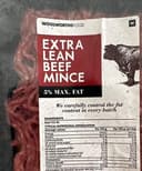 Extra lean beef mince