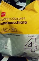 Coffee capsules latte macchiato