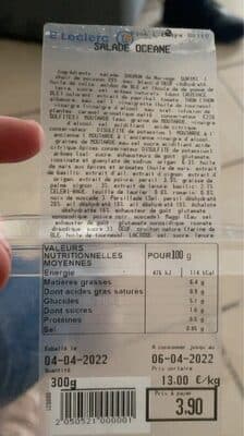 Salade océan