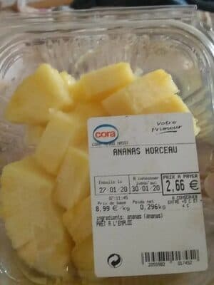 Ananas en morceaux