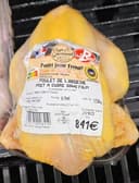 Poulet jaune fermier de l'Ardèche