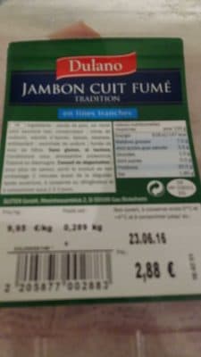 Jambon Cuit Fumé Tradition