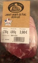 Jarret avant de porc demi-sel