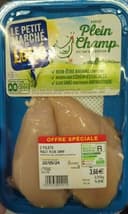 2 filets de poulet plein champ