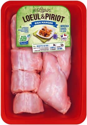 Caissette morceaux choisis de lapin : 3 gigolettes + 3 demi-râbles + 2 cuisses + 1 ou 2 foies