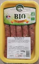 Saucisses de volaille Bio