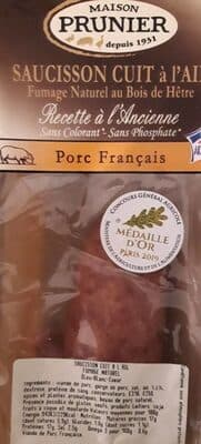 Saucisson cuit à l'ail