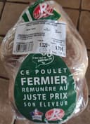 Poulet fermier jaune label rouge