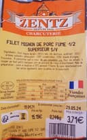 Filet Mignon de Proc Fumé 1/2 supérieur S/V