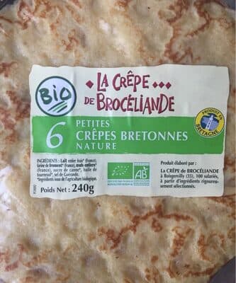 Petites crêpes bretonnes nature