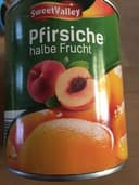 Pfirsiche, halbe Frucht