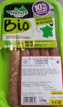 5 saucisses herbes de volailles bio