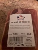 1/4 jambon sec tranche VPF