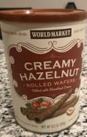 Creamy hazelnut rolled waffers