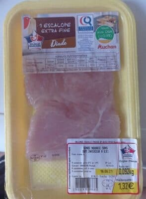 1 escalope extra fine dinde