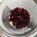 Cranberries séchées en moitiés