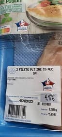 Filets de poulet