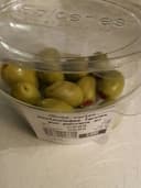 Olives vertes aux poivrons