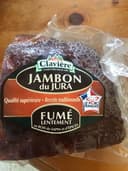 1/8 Jambon du Jura cuit fumé supérieur.