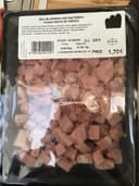 Dés de jambon cuit superieur blanc