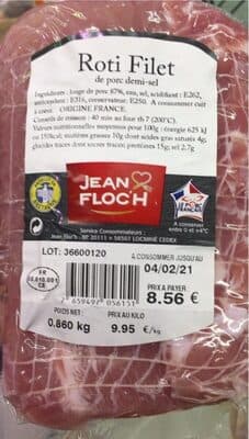 Roti filet de porc demi-sel