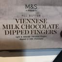 All Butter Viennese Milk Chocolate Dipped Fingers