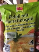 fideli avec boulettes viande