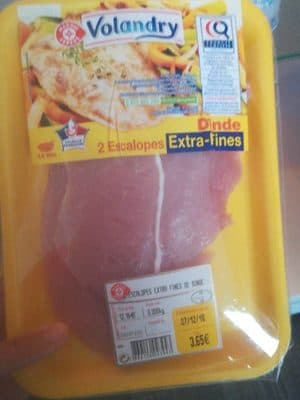 Escalopes extra fines de dinde