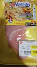 3 escalopes extra-fines de dinde