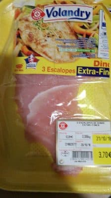 3 escalopes extra-fines de dinde