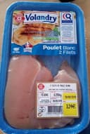 2 filets de poulet blanc