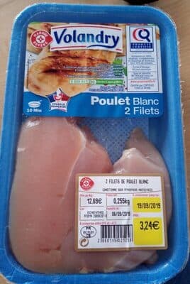 2 filets de poulet blanc