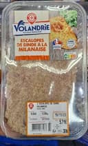 Escalopes dinde milanaise