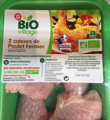 2 cuisses de Poulet Fermier