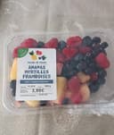Ananas myrtille framboise salade de fruits
