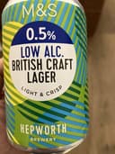 Hepworth Brewery low alc. British craft lager