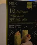 12 delicate vegetable spring rolls